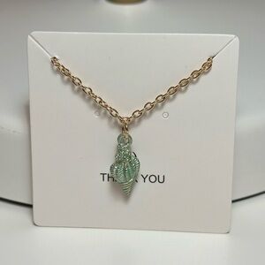 Cute blue shell necklace